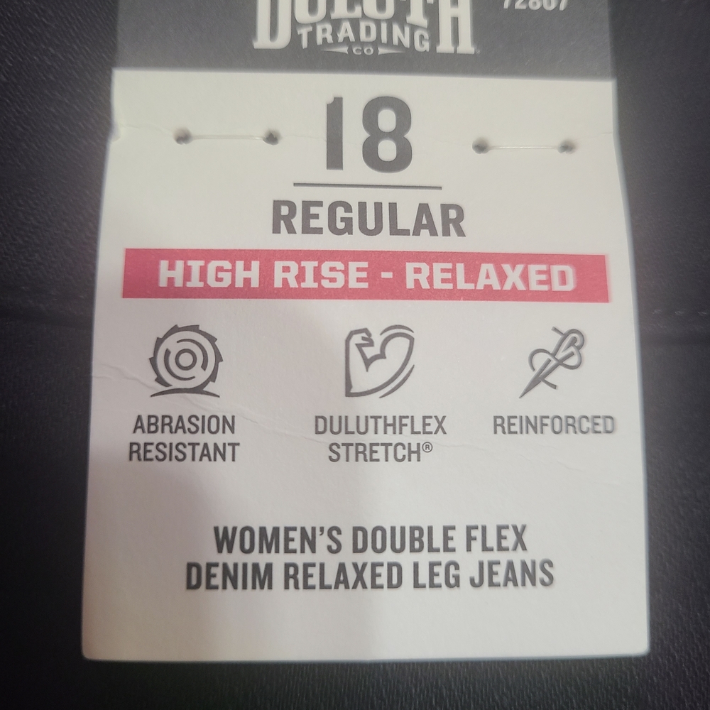 Duluth Trading Co Women's High Rise Relaxed Jeans - Black